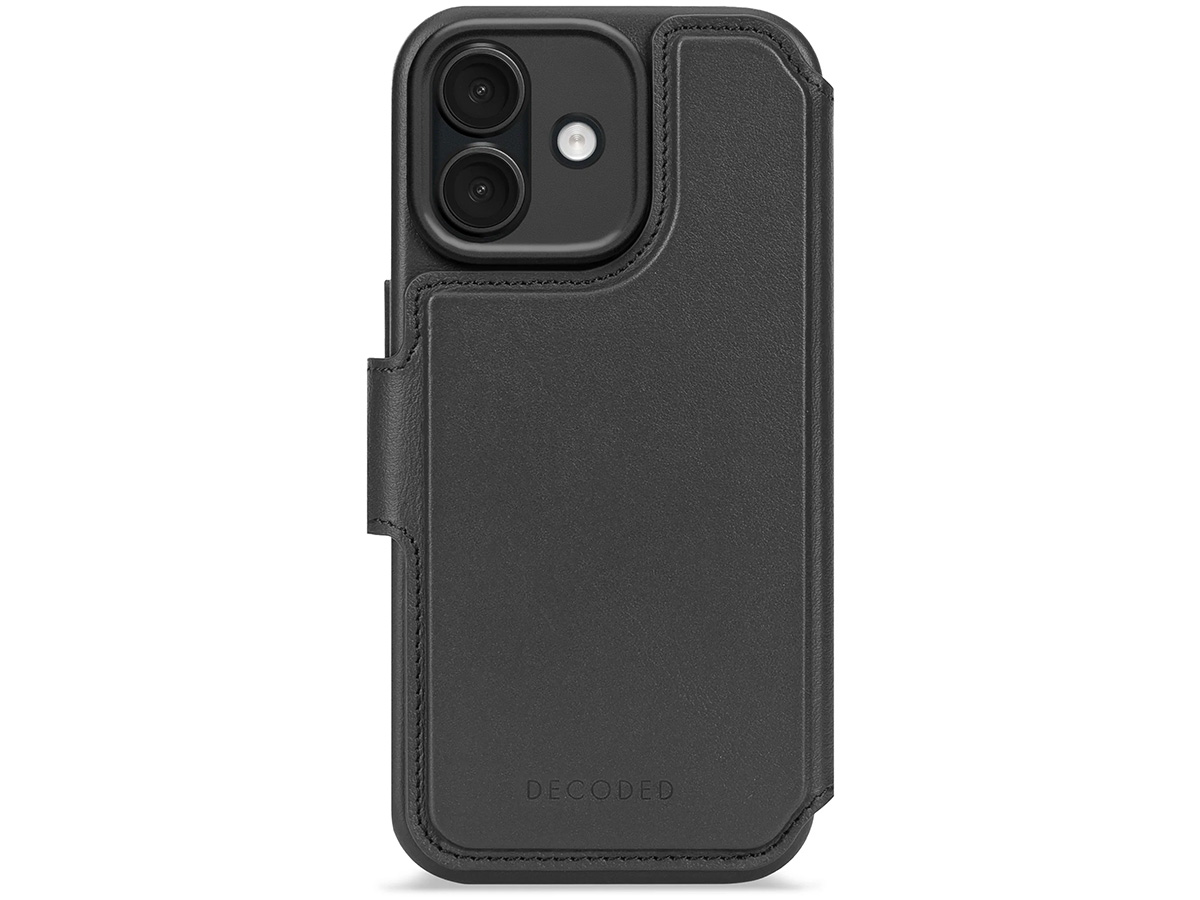 Decoded Leather Detachable Wallet Case Zwart - iPhone 17 hoesje