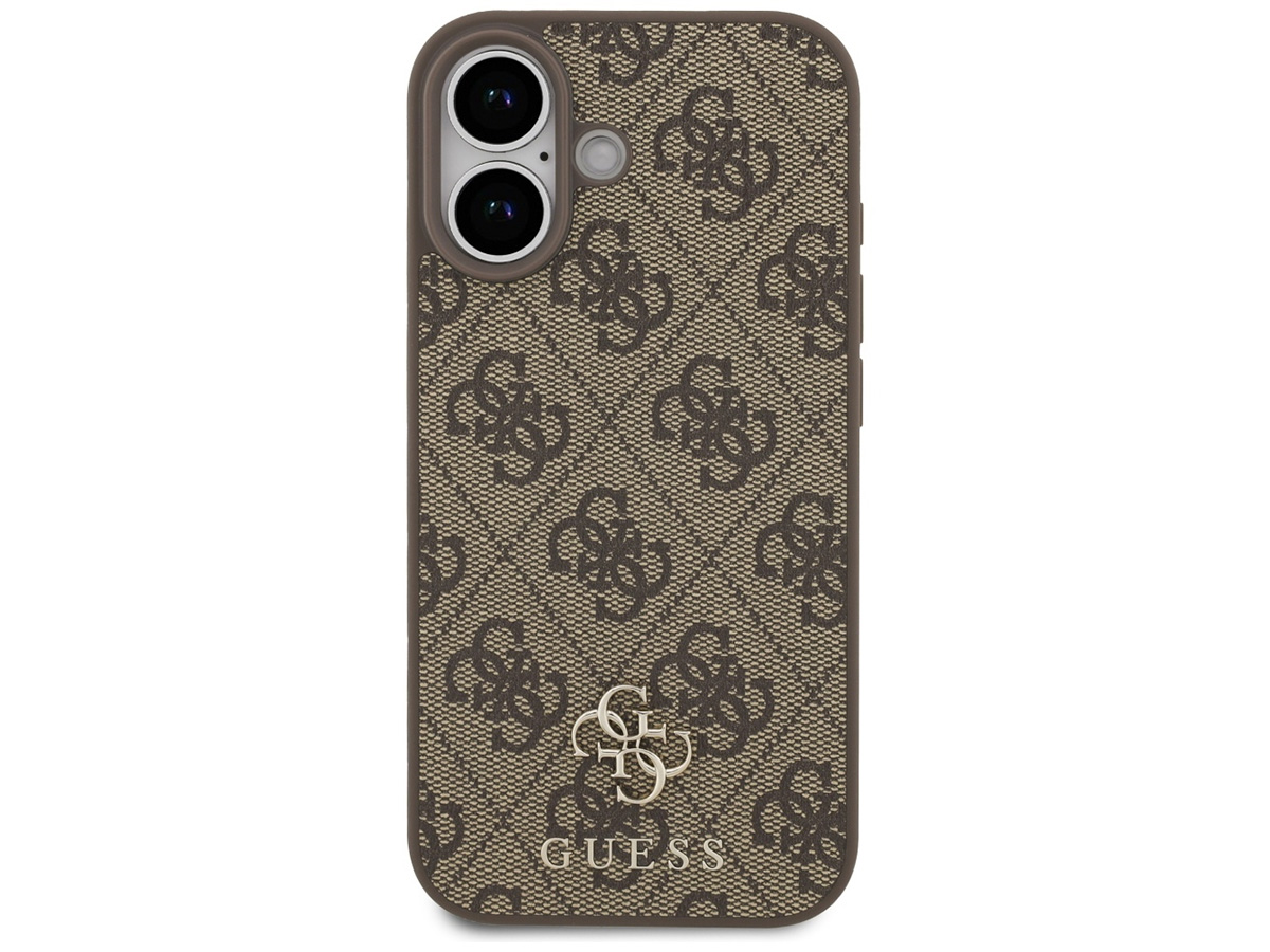 Guess 4G Monogram MagSafe Case Bruin - iPhone 17 hoesje