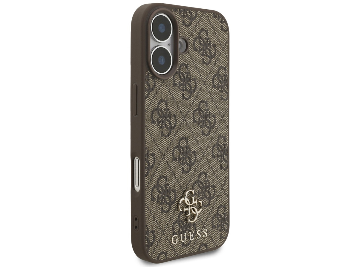 Guess 4G Monogram MagSafe Case Bruin - iPhone 17 hoesje