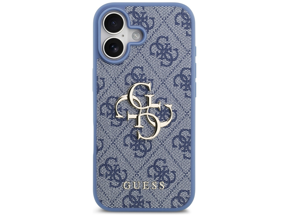 Guess Big 4G Monogram MagSafe Case Blauw - iPhone 17 hoesje