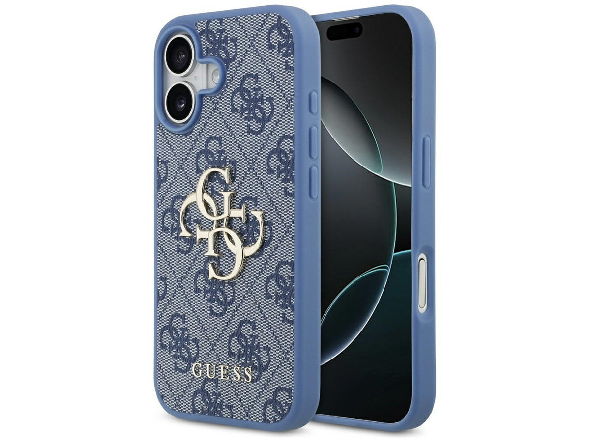 Guess Big 4G Monogram MagSafe Case Blauw - iPhone 17 hoesje