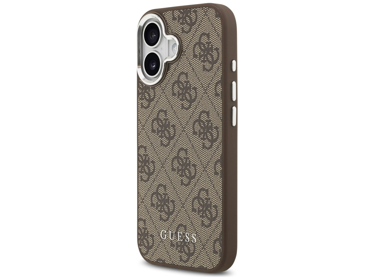 Guess Classic Monogram MagSafe Case Bruin - iPhone 17 hoesje