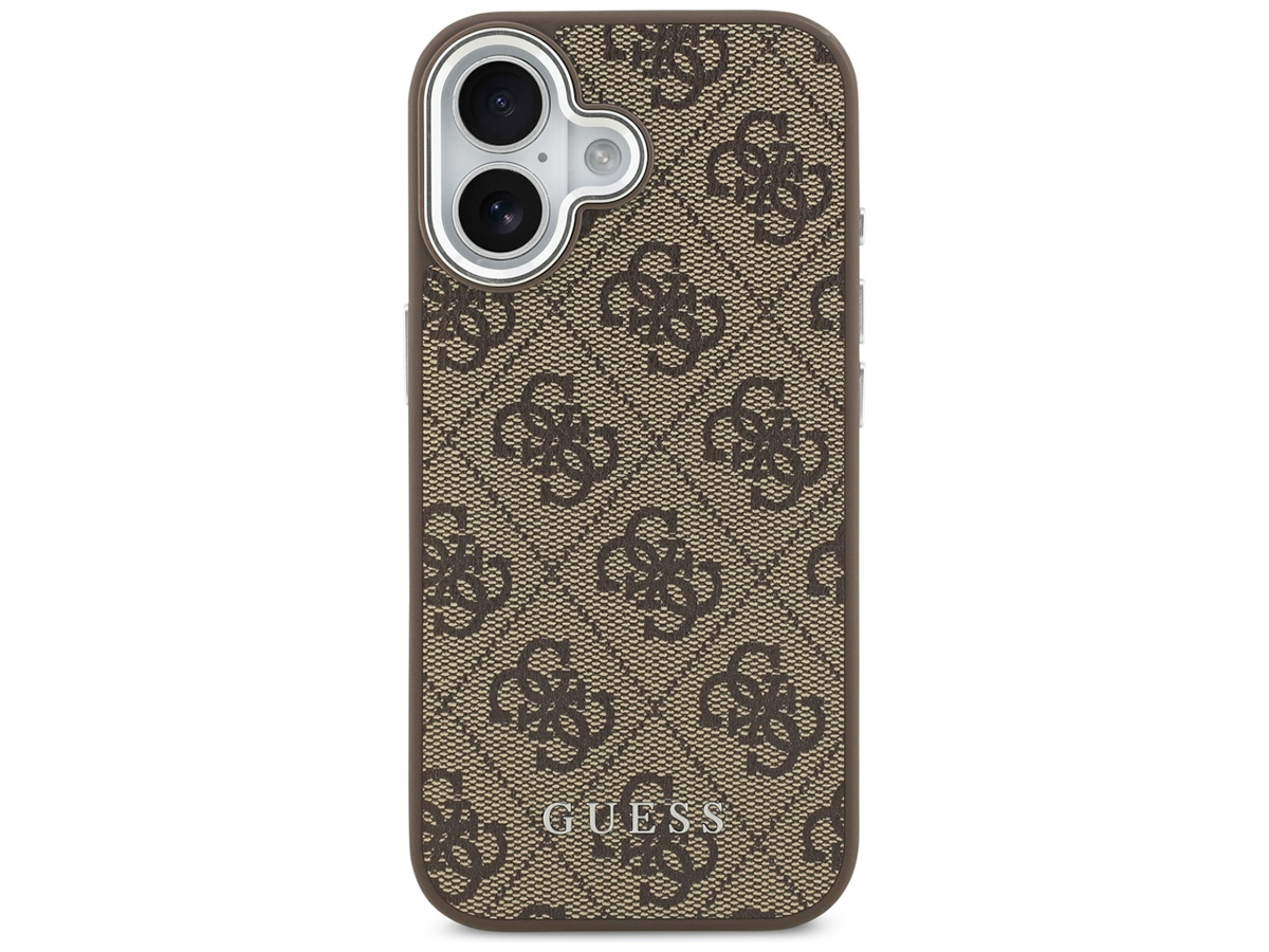 Guess Classic Monogram MagSafe Case Bruin - iPhone 17 hoesje