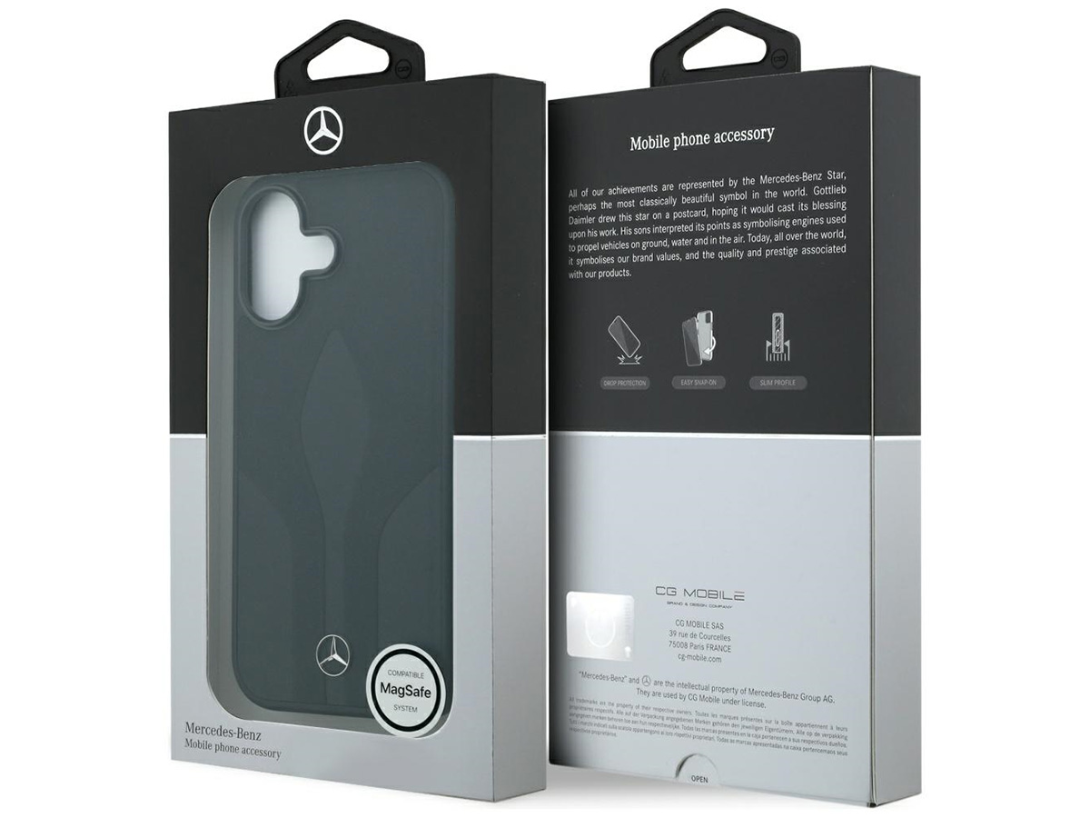 Mercedes-Benz iPhone 17 hoesje - The Move Leather Case met MagSafe