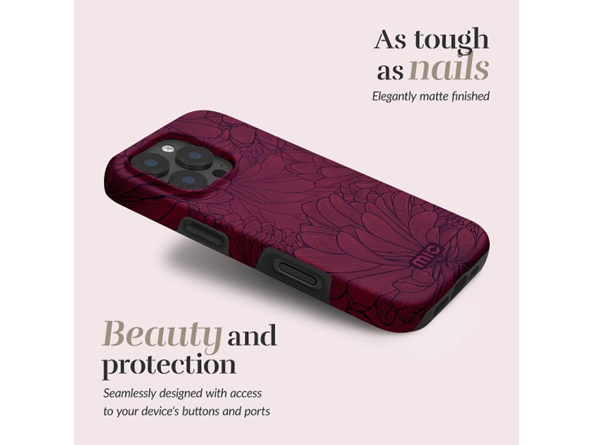 MIO Berry Blooms Magsafe Case - iPhone 17 Hoesje met Valbescherming