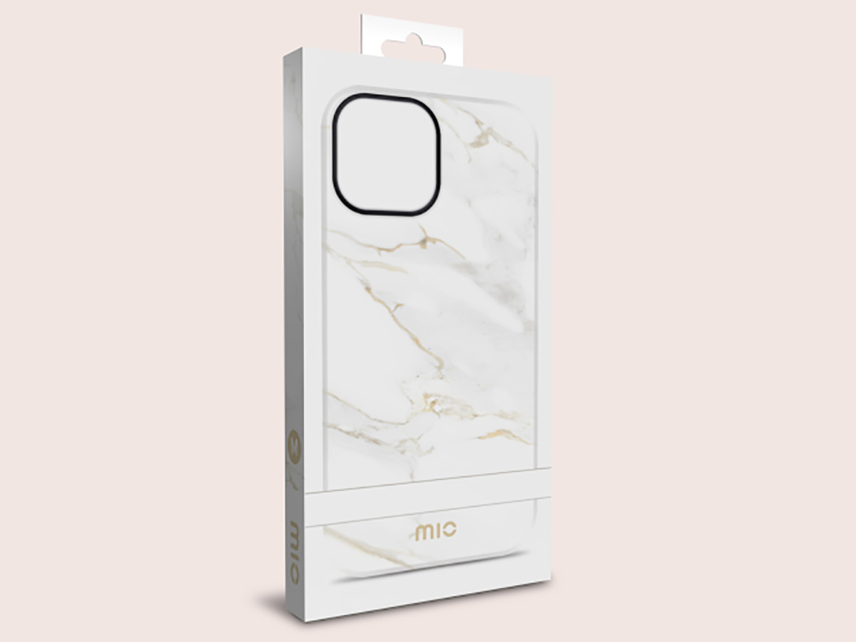 MIO White Marble Magsafe Case - iPhone 17 Hoesje