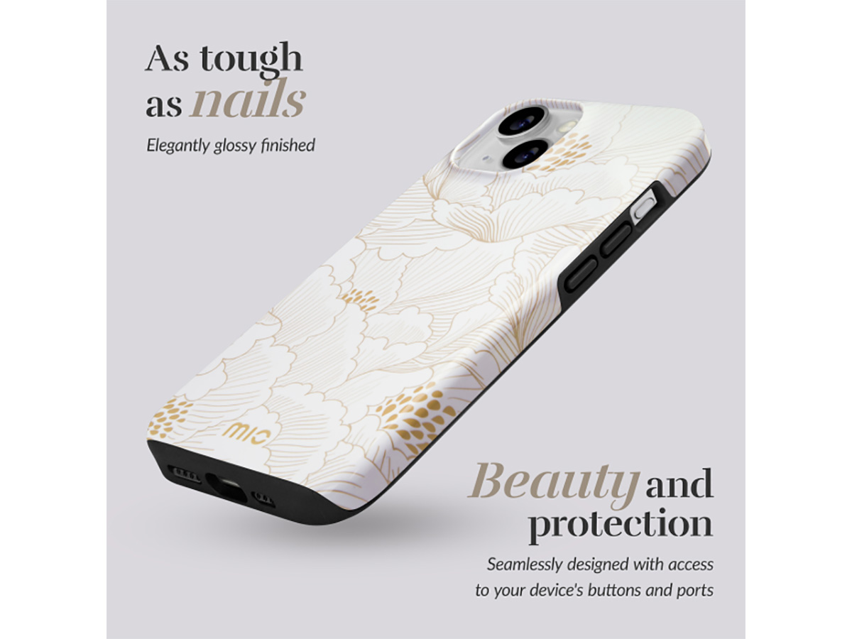 MIO White Roses Magsafe Case - iPhone 17 Hoesje