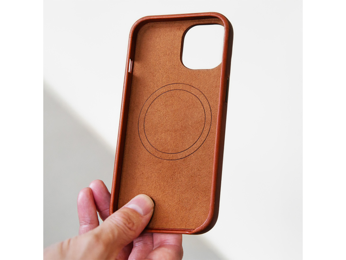 Mobilize MagSafe Leather Case Burned Cognac - iPhone 17 hoesje