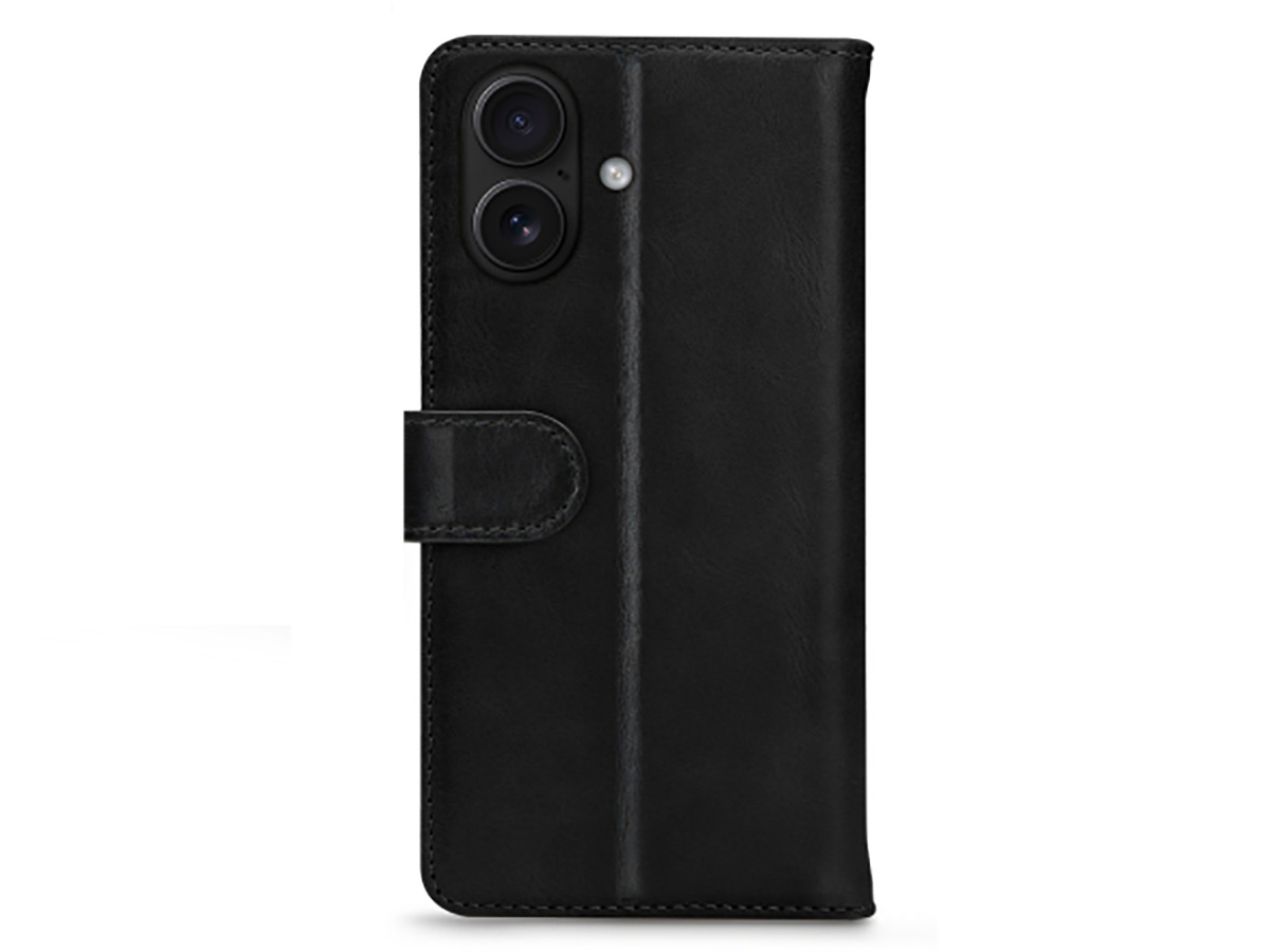 Mobilize Leather Wallet Zwart - iPhone 17 Hoesje Leer