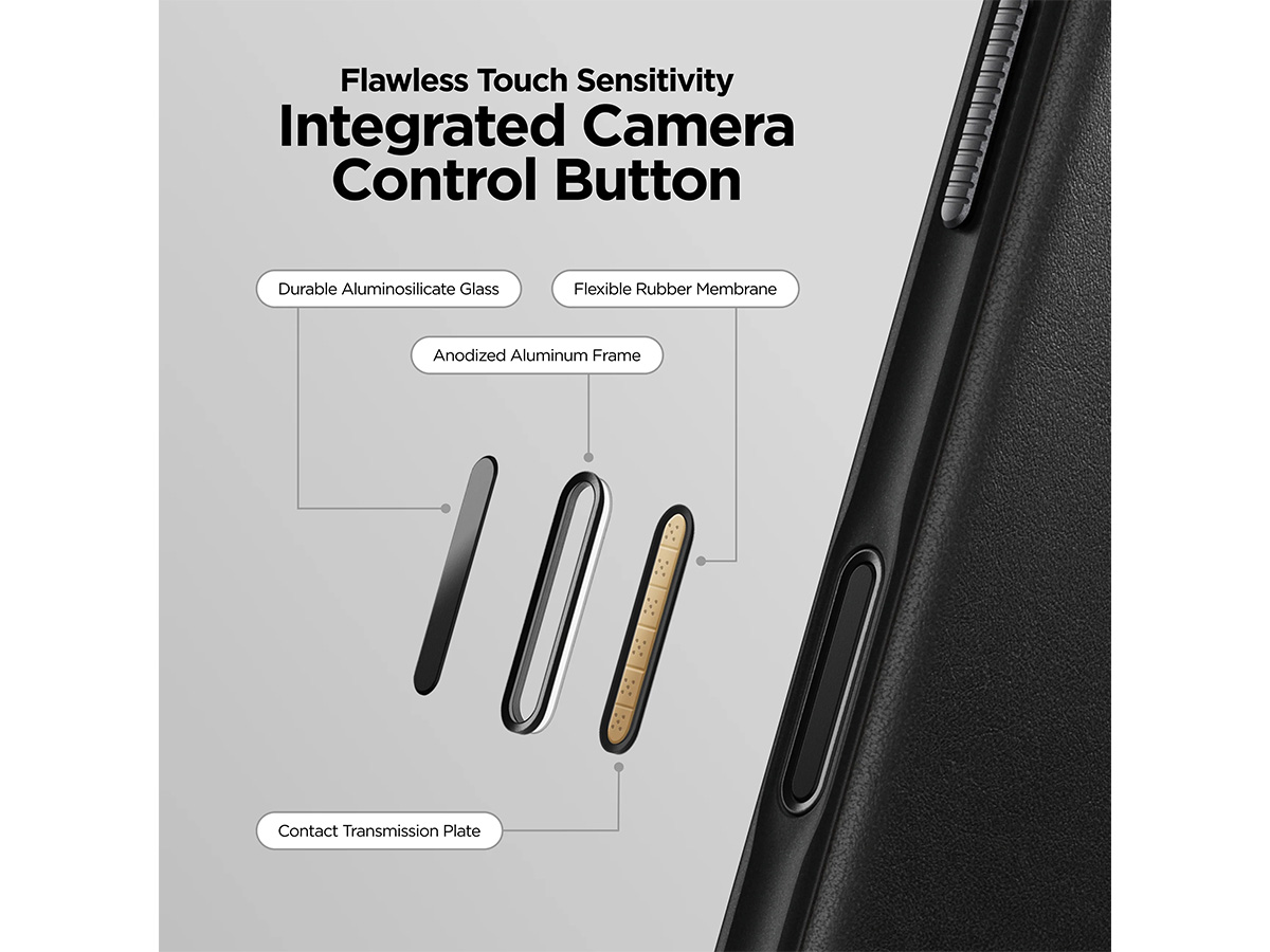 Nomad Modern Leather Folio Zwart - iPhone 17 hoesje