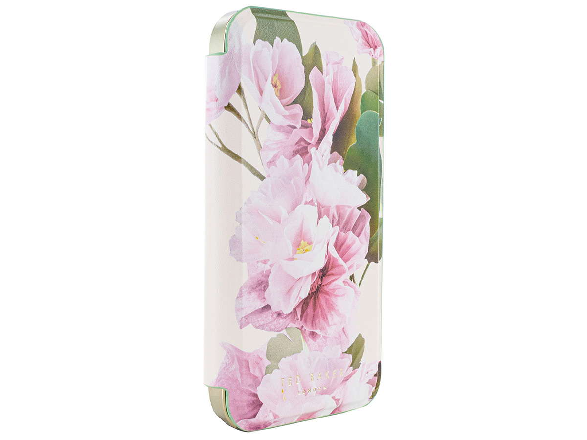 Ted Baker Flower Placement Mirror Folio Case - iPhone 17 Hoesje