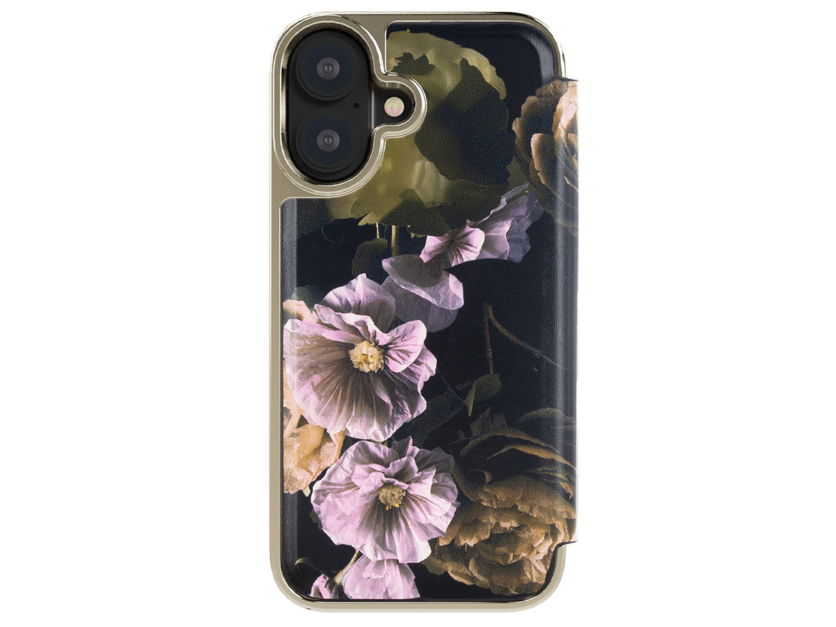 Ted Baker Paper Flowers Mirror Folio Case - iPhone 17 Hoesje