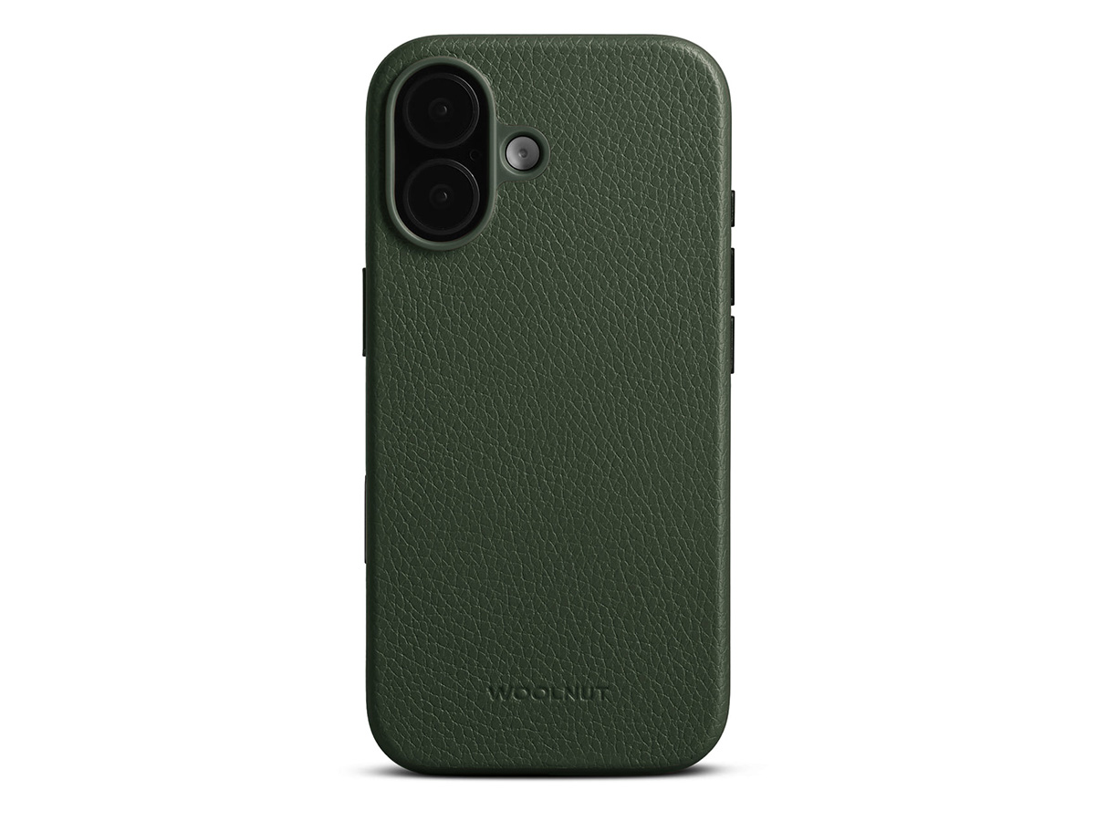 Woolnut Leather Case Groen - iPhone 17 hoesje