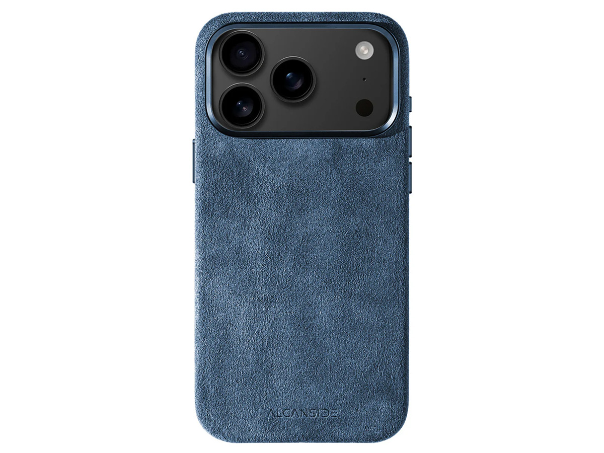 Alcanside Alcantara iPhone 17 Pro hoesje MagSafe Case - Ocean Blue