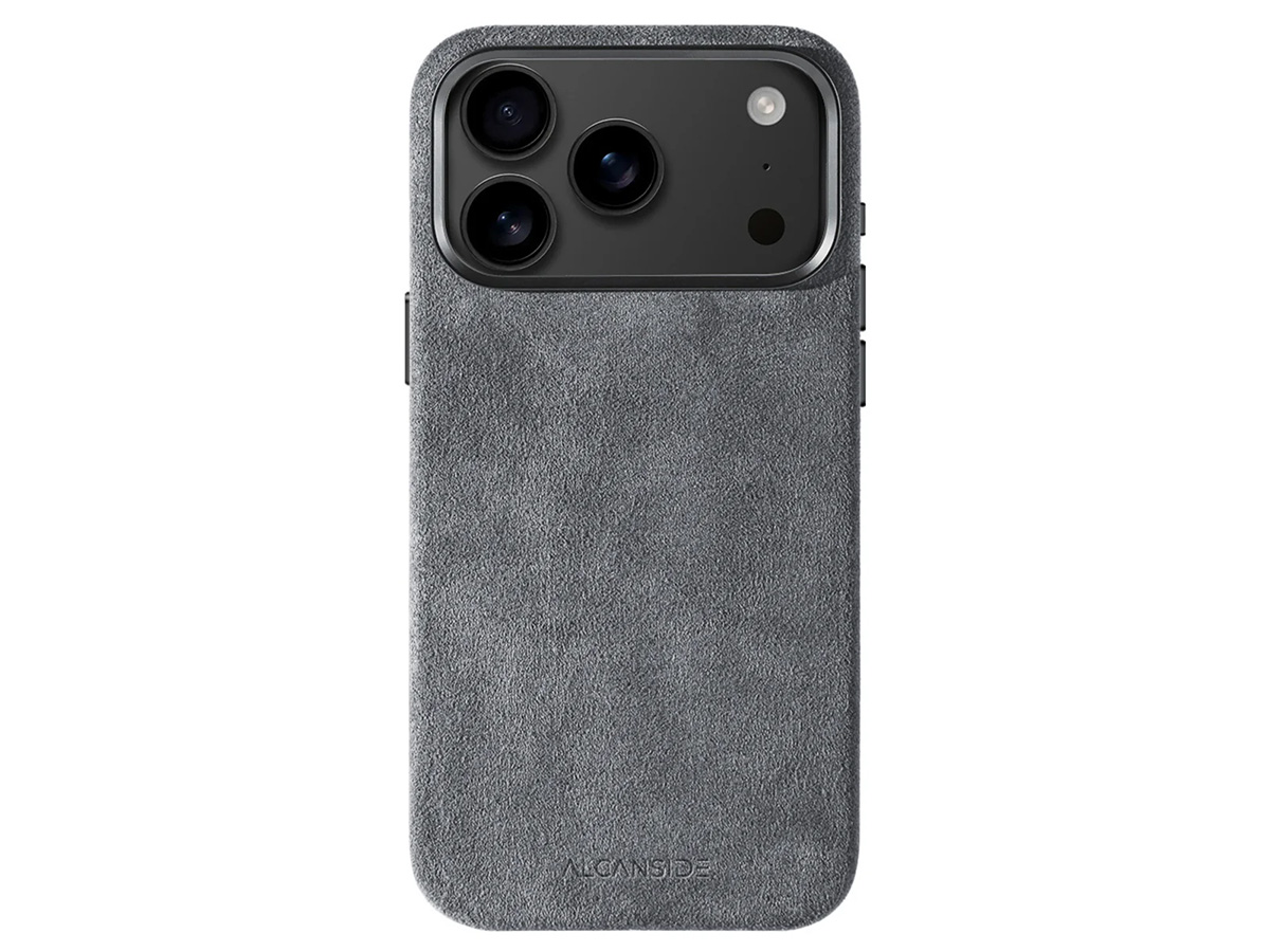 Alcanside Alcantara iPhone 17 Pro hoesje MagSafe Case - Nardo Grey