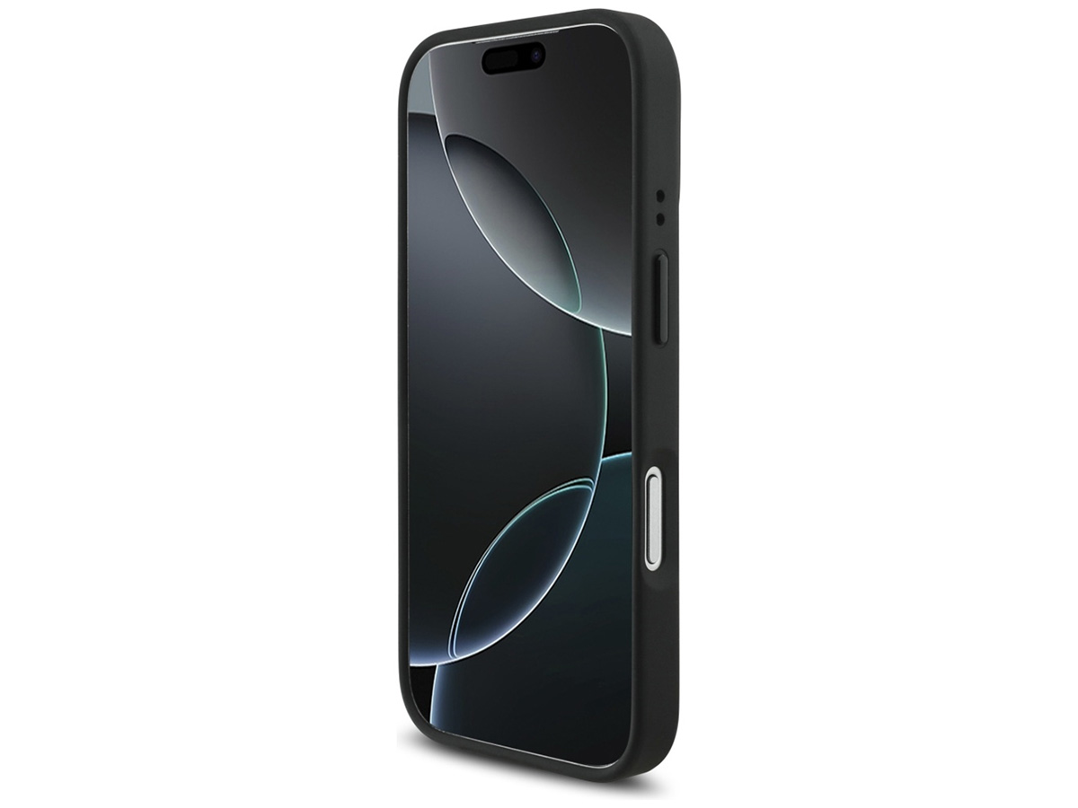 BMW M iPhone 17 Pro hoesje - Shape Leather Case met MagSafe Zwart