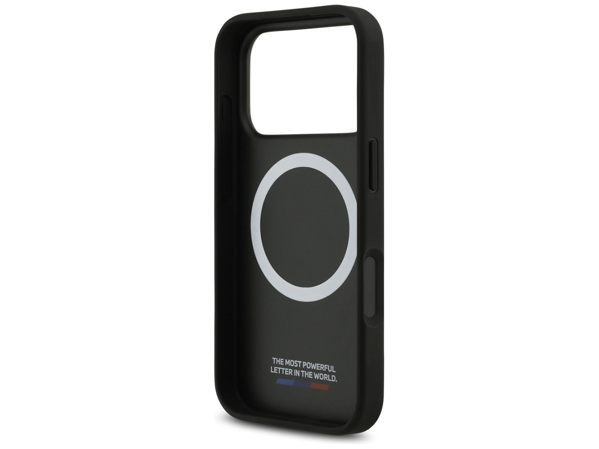 BMW M Tricolor iPhone 17 Pro hoesje - Carbon look Case met MagSafe