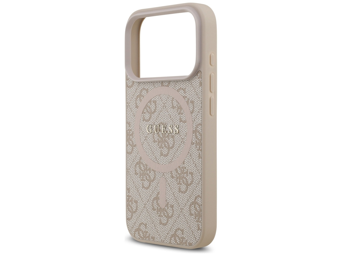 Guess Monogram iPhone 17 Pro hoesje - MagSafe Case Roze