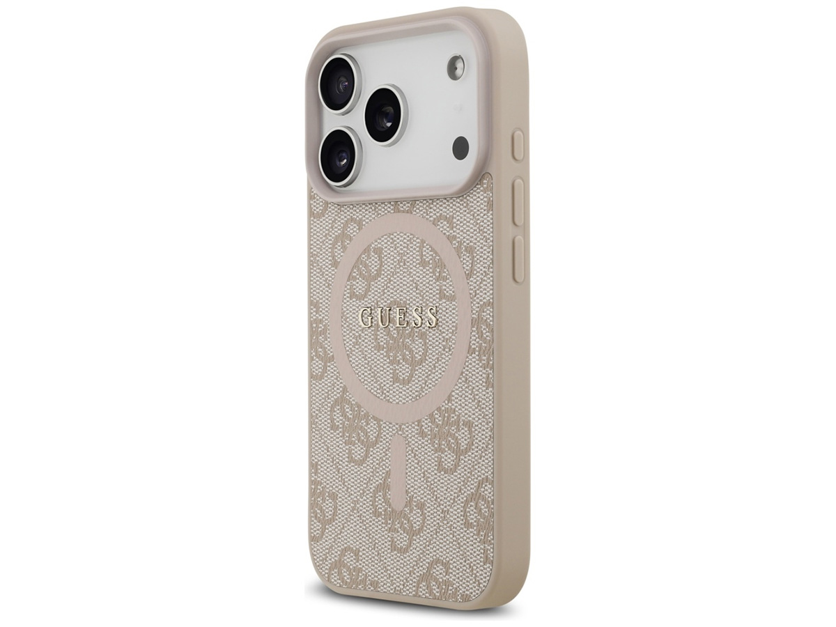 Guess Monogram iPhone 17 Pro hoesje - MagSafe Case Roze