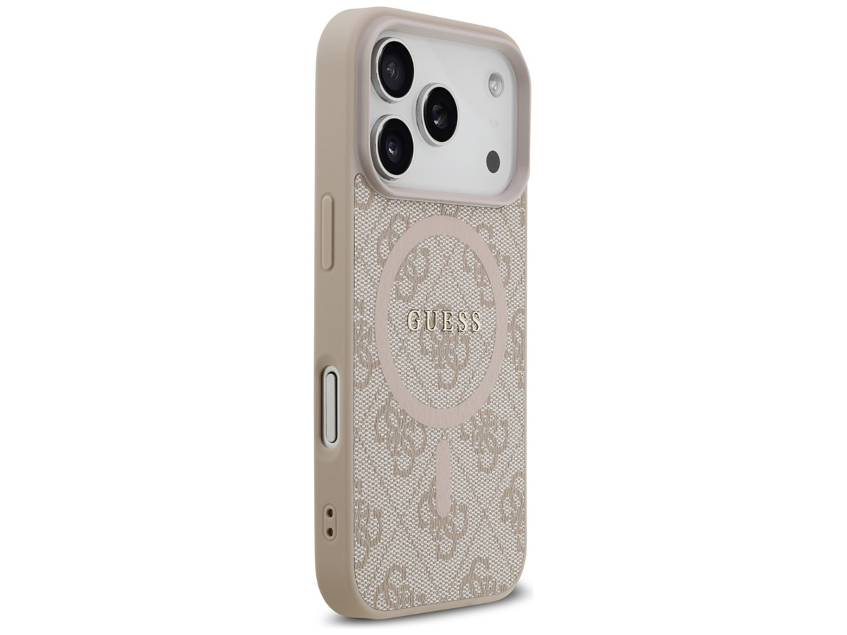 Guess Monogram iPhone 17 Pro hoesje - MagSafe Case Roze