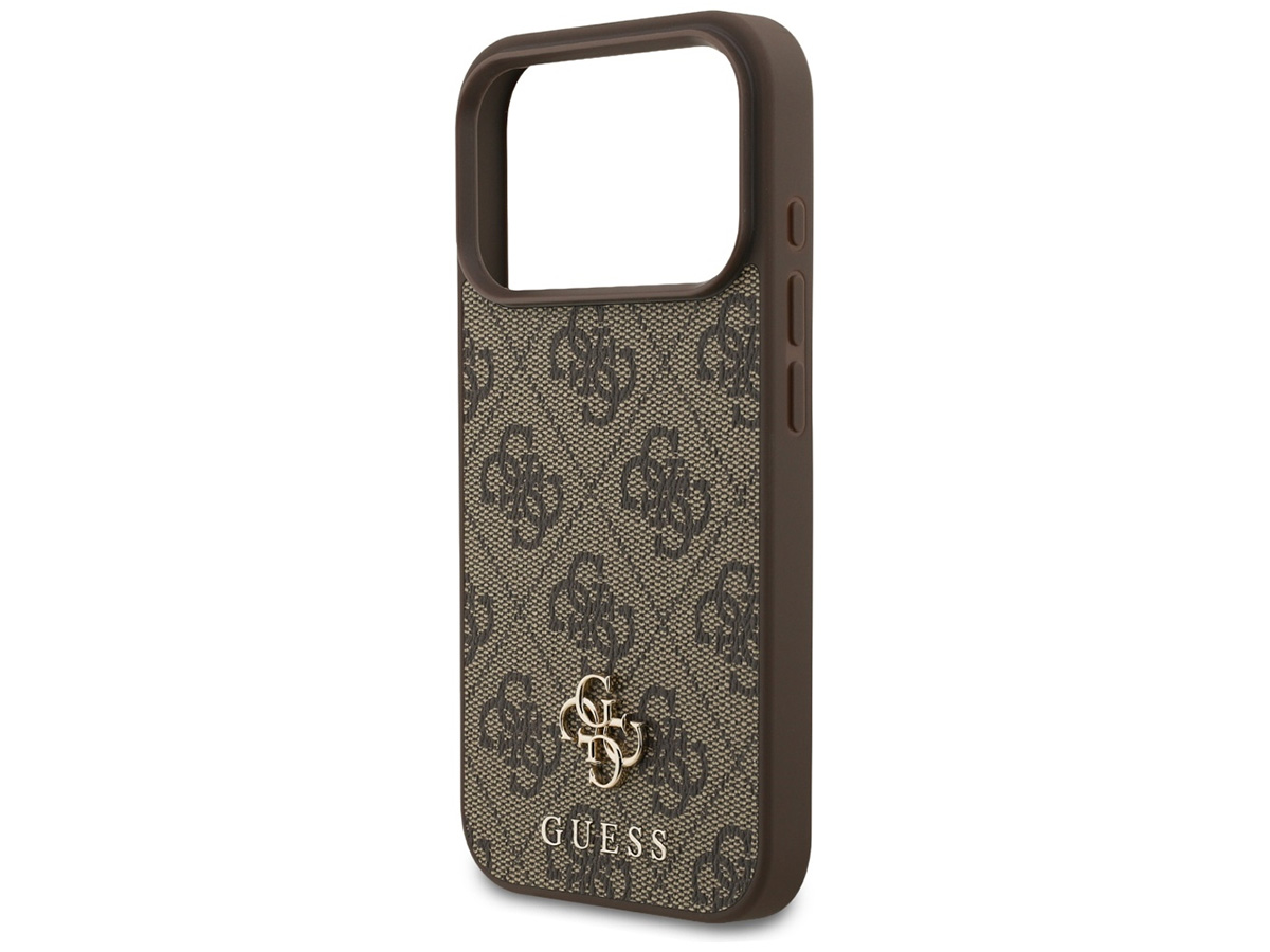 Guess 4G Monogram MagSafe Case Bruin - iPhone 17 Pro hoesje