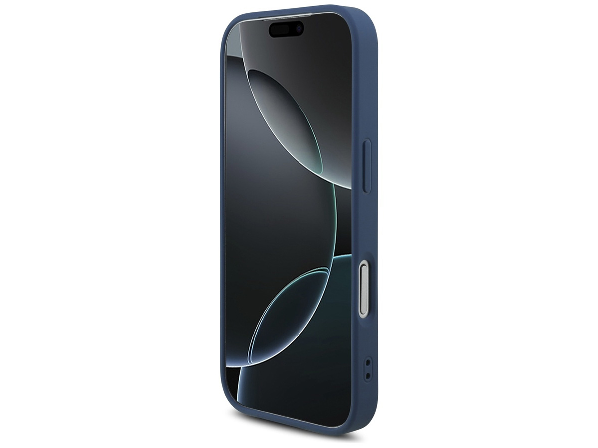 Guess Big 4G Monogram iPhone 17 Pro hoesje MagSafe Case Blauw
