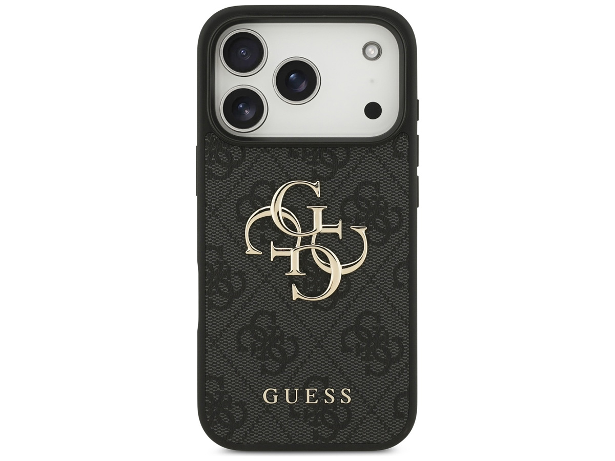 Guess Big 4G Monogram iPhone 17 Pro hoesje MagSafe Case Grijs