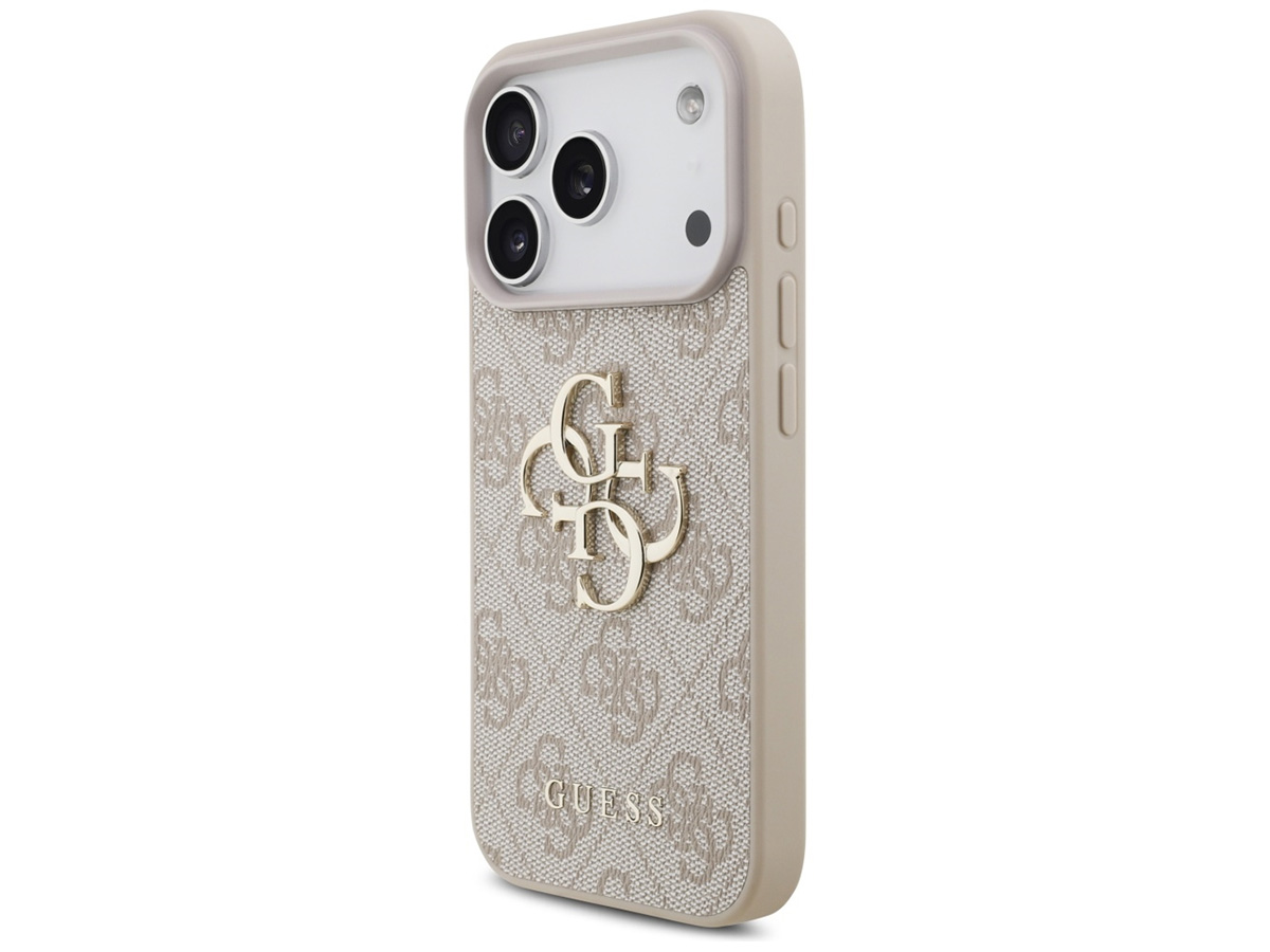 Guess Big 4G Monogram iPhone 17 Pro hoesje MagSafe Case Roze
