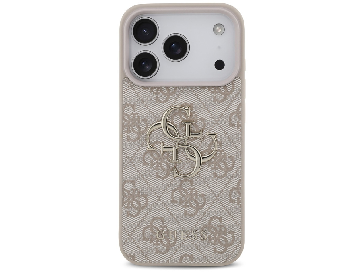 Guess Big 4G Monogram iPhone 17 Pro hoesje MagSafe Case Roze