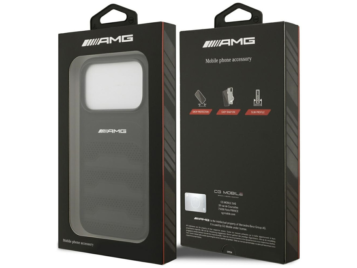Mercedes-AMG Perforated Leather Case - iPhone 17 Pro hoesje