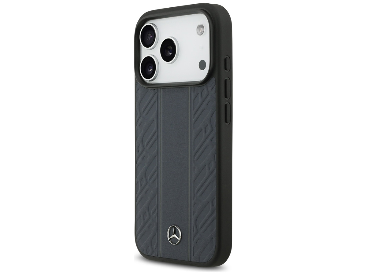 Mercedes-Benz iPhone 17 Pro hoesje - Leaves Leather Case MagSafe Blauw