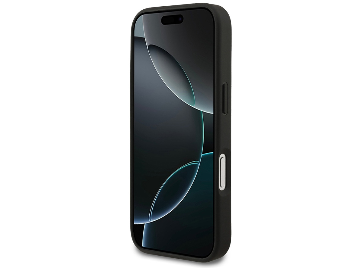 Mercedes-Benz iPhone 17 Pro hoesje - Leaves Leather Case MagSafe Zwart