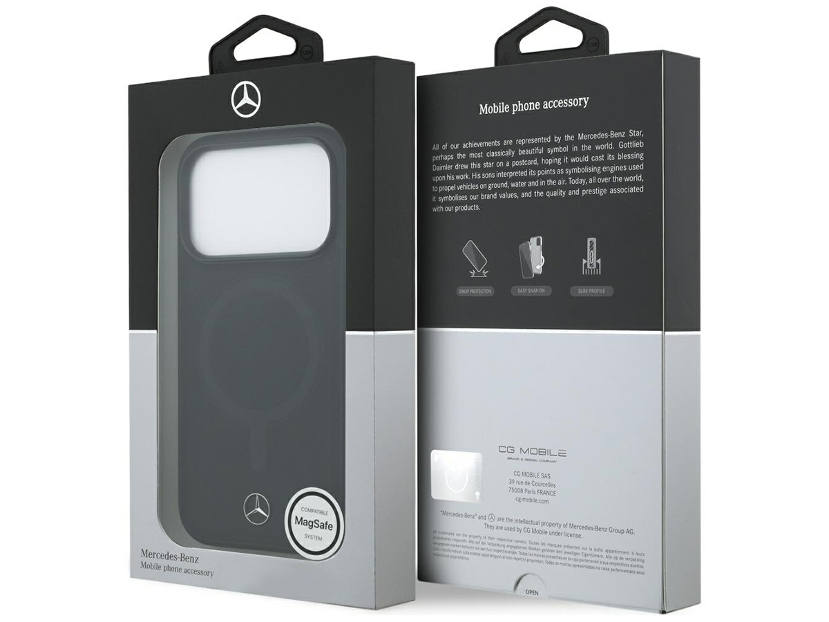 Mercedes-Benz Smooth Leather MagSafe Case - iPhone 17 Pro hoesje