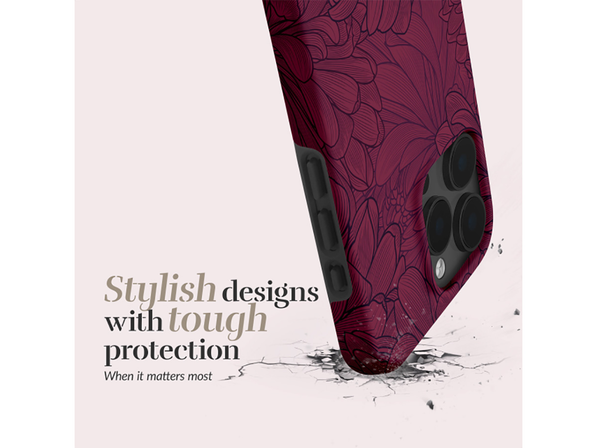 MIO Berry Blooms Magsafe Case - iPhone 17 Pro Hoesje met Valbescherming