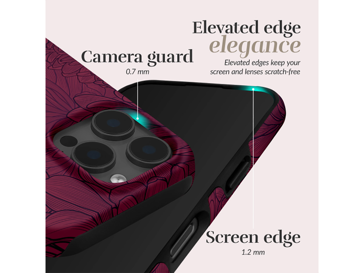 MIO Berry Blooms Magsafe Case - iPhone 17 Pro Hoesje met Valbescherming