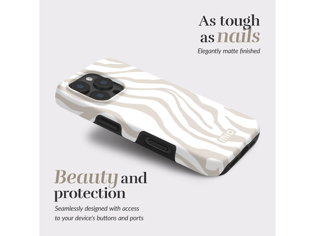 MIO Sandy Zebra Magsafe Case - iPhone 17 Pro Hoesje