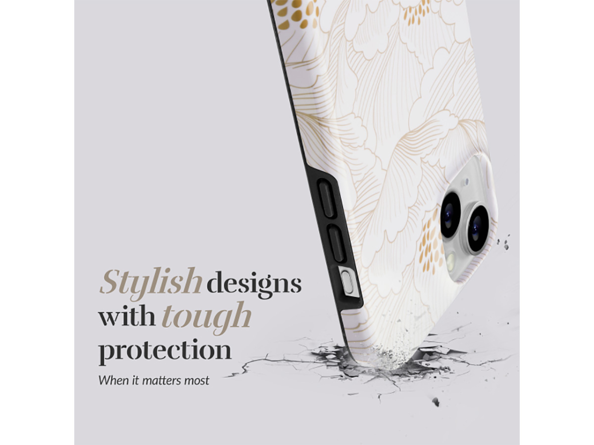 MIO White Roses Magsafe Case - iPhone 17 Pro Hoesje