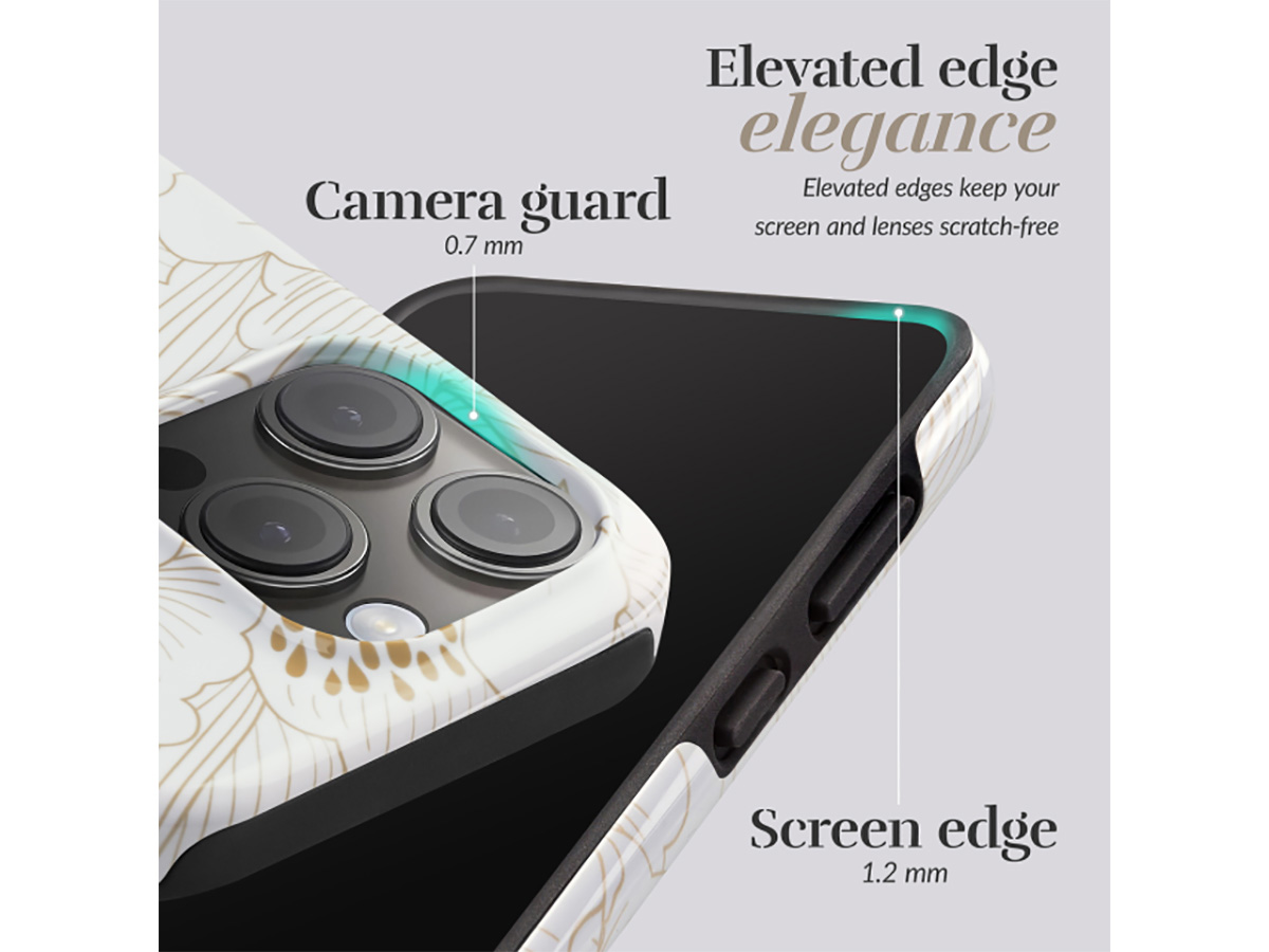 MIO White Roses Magsafe Case - iPhone 17 Pro Hoesje