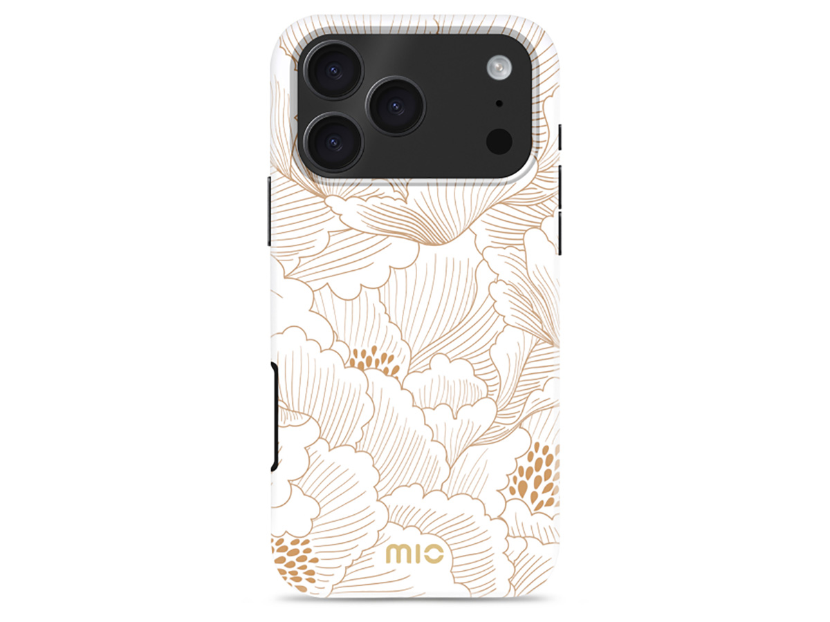 MIO White Roses Magsafe Case - iPhone 17 Pro Hoesje
