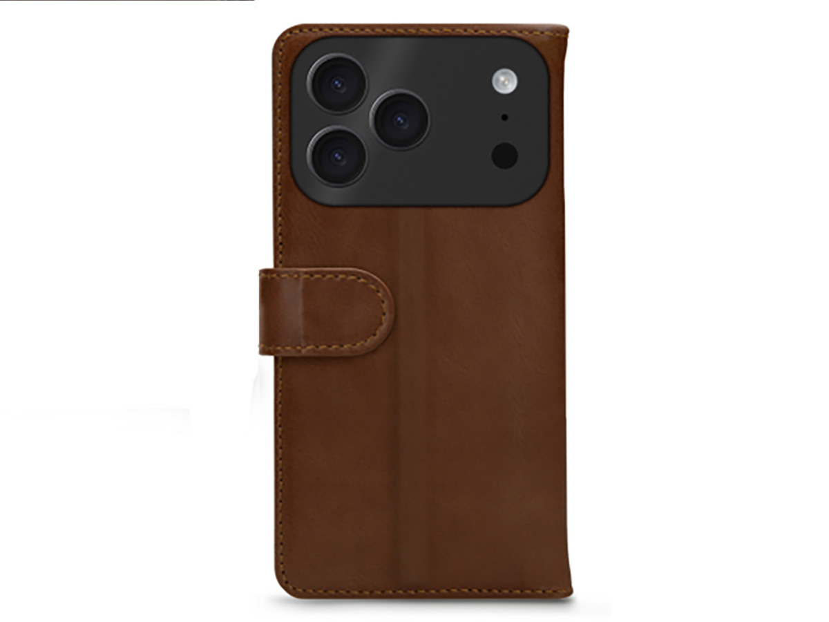 Mobilize Leather Wallet Bruin - iPhone 17 Pro Hoesje Leer
