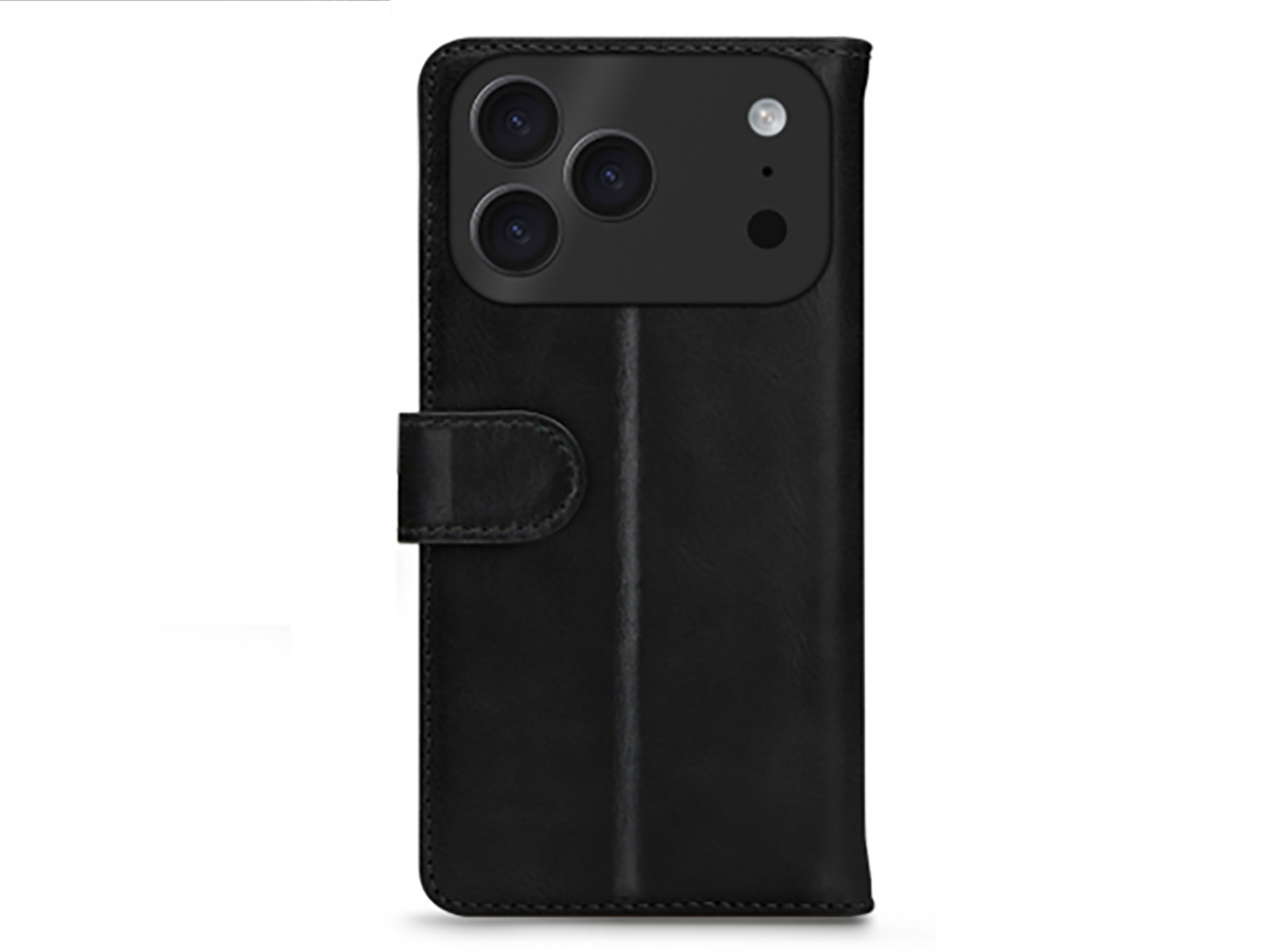 Mobilize Leather Wallet Zwart - iPhone 17 Pro Hoesje Leer