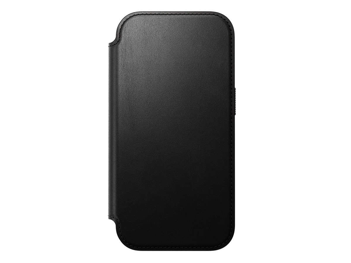 Nomad Modern Leather Folio Zwart - iPhone 17 Pro hoesje