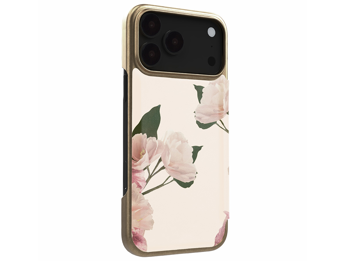 Ted Baker Flower Placement Mirror Folio Case - iPhone 17 Pro Hoesje