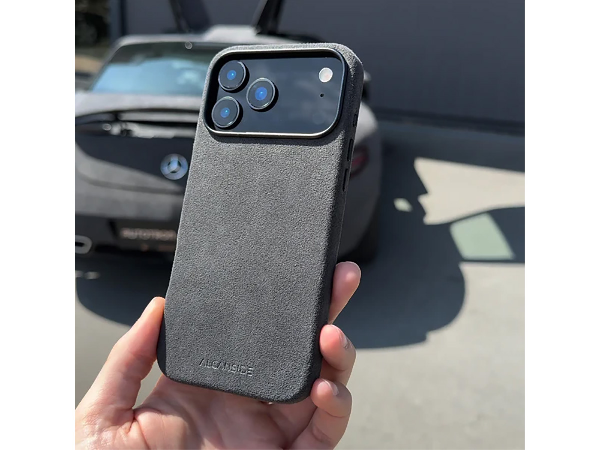 Alcanside Alcantara iPhone 17 Pro Max hoesje MagSafe Case - Space Grey