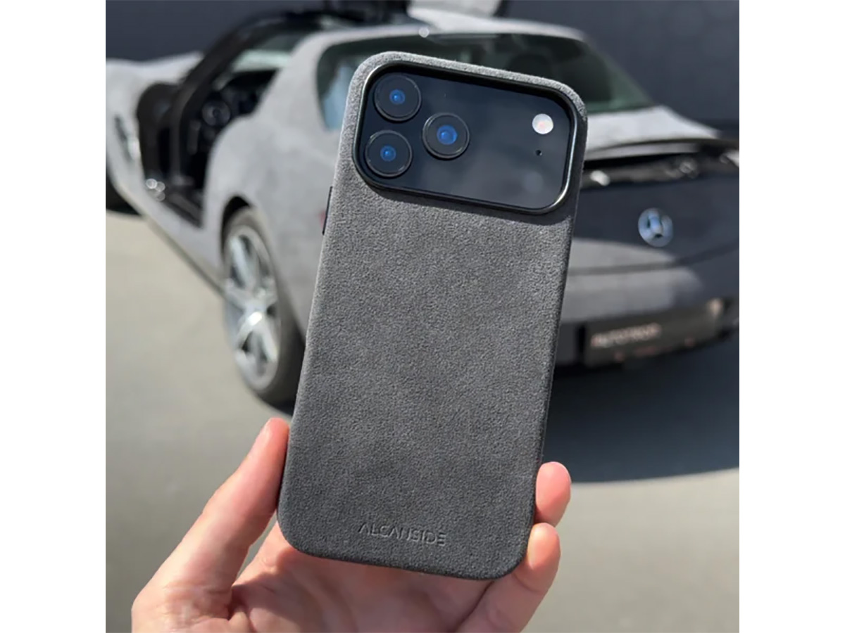 Alcanside Alcantara iPhone 17 Pro Max hoesje MagSafe Case - Space Grey
