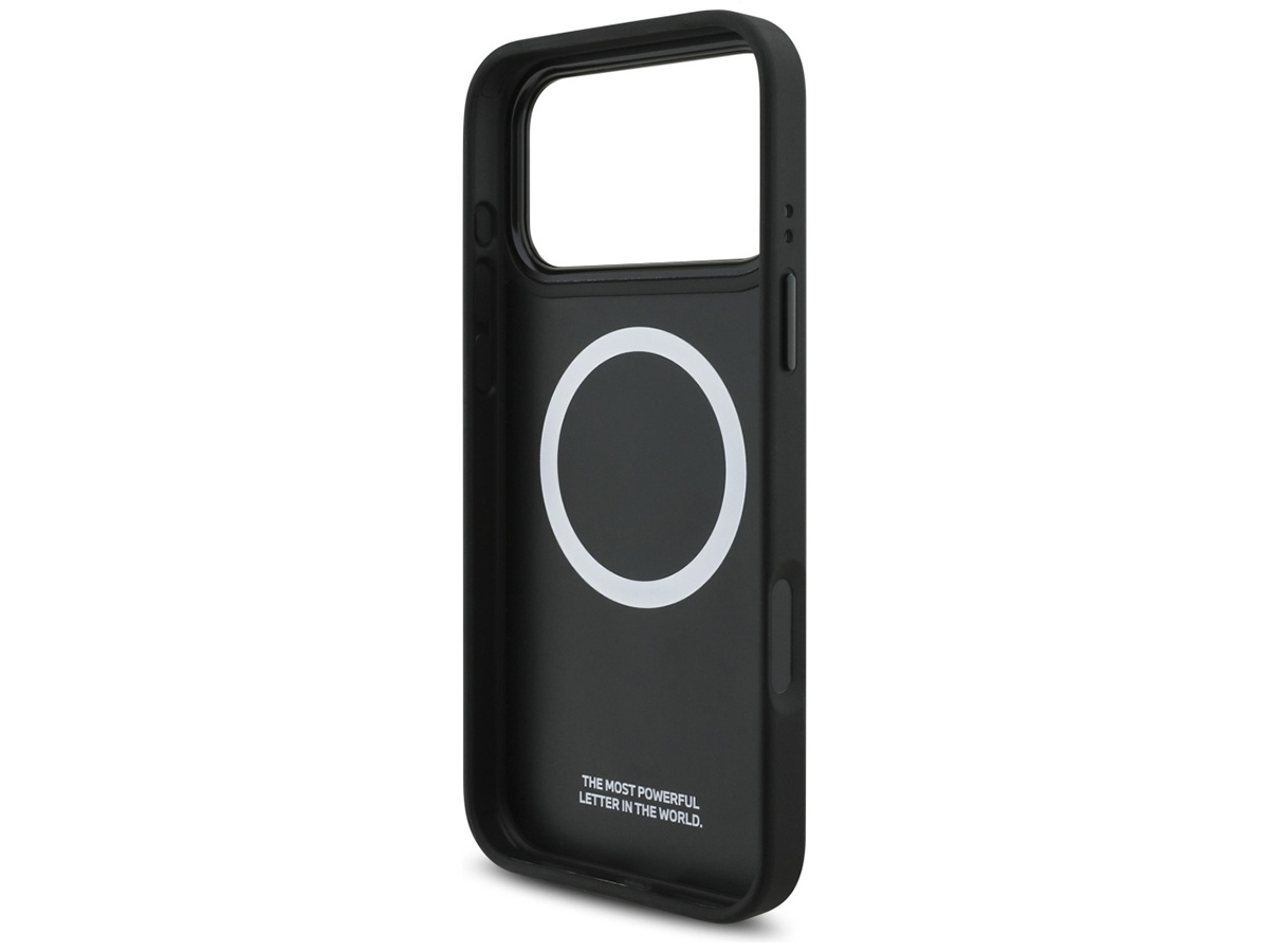 BMW M Tricolor iPhone 17 Pro Max hoesje - Perforated Leather Case met MagSafe
