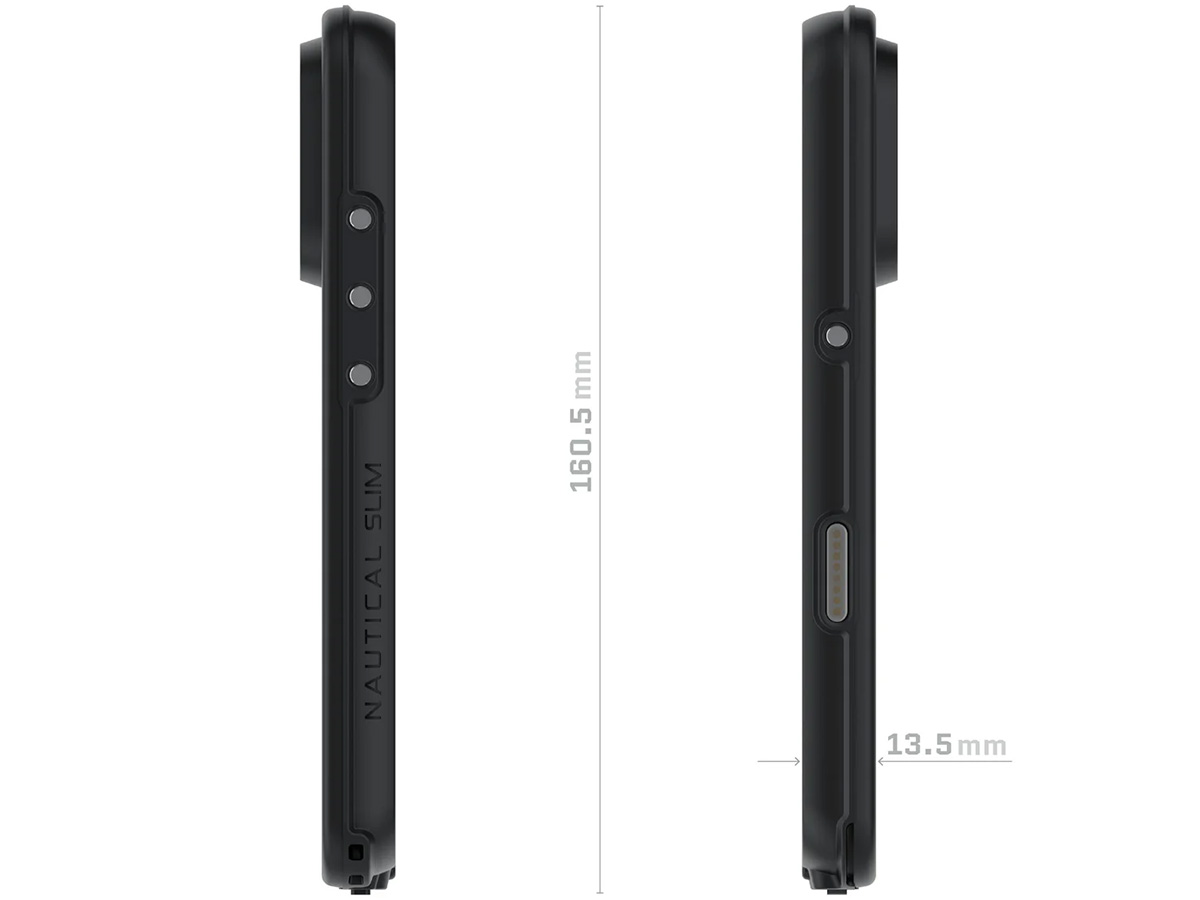 Ghostek Waterdicht iPhone 17 Pro Max hoesje Nautical Slim Zwart IP68
