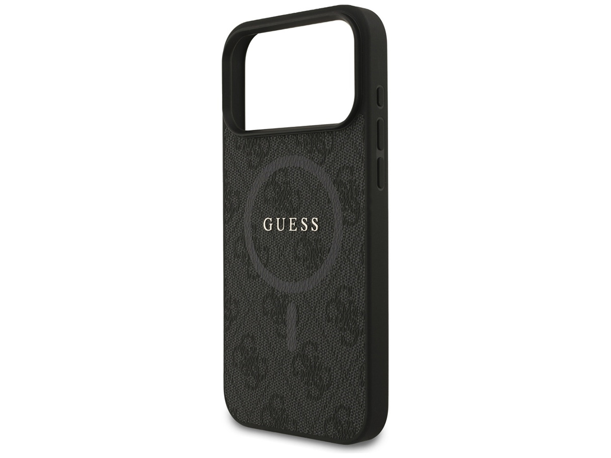 Guess Monogram iPhone 17 Pro Max hoesje - MagSafe Case Grijs