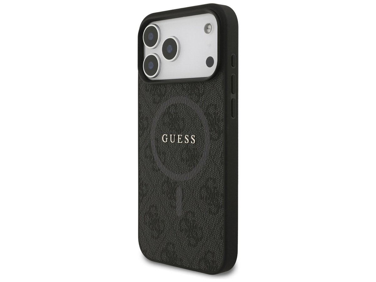 Guess Monogram iPhone 17 Pro Max hoesje - MagSafe Case Grijs