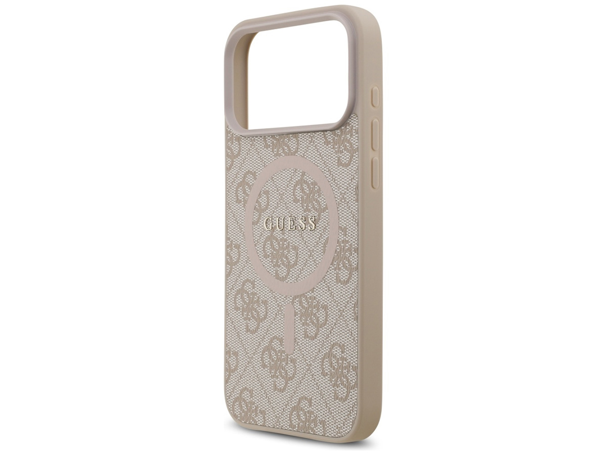 Guess Monogram iPhone 17 Pro Max hoesje - MagSafe Case Roze